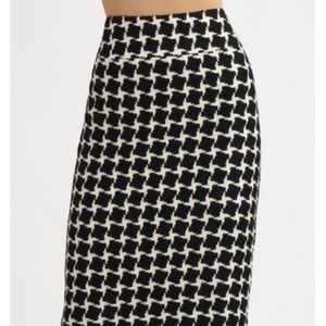 Lafayette 148 Women's Checker Print Pencil Skirt